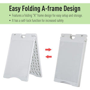 English Elm A Frame Sidewalk Sign Weatherproof Hdpe Build with Weighted Base for Outdoor Use W2225P250034