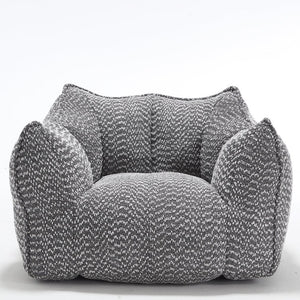 English Elm Sofa plush beanbag chair with superfiber cover and resilient foam filling for ultimate home comfort and relaxation Grey W1996P252268