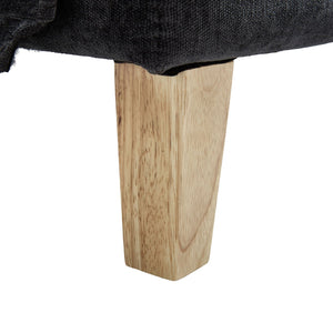 English Elm Foldable mid-century sleeper sofa bed recliner 3-in-1 convertible for small spaces with pillows and storage Black W395P290560