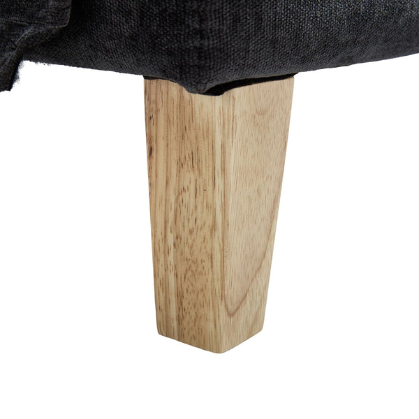 English Elm Foldable mid-century sleeper sofa bed recliner 3-in-1 convertible for small spaces with pillows and storage Black W395P290560