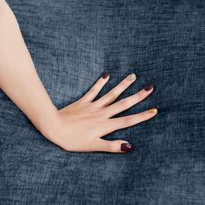 English Elm Modular L-Shaped Sectional Sofa - 102" Blue Chenille Couch With Movable Ottoman For Custom Comfort W1359S00029