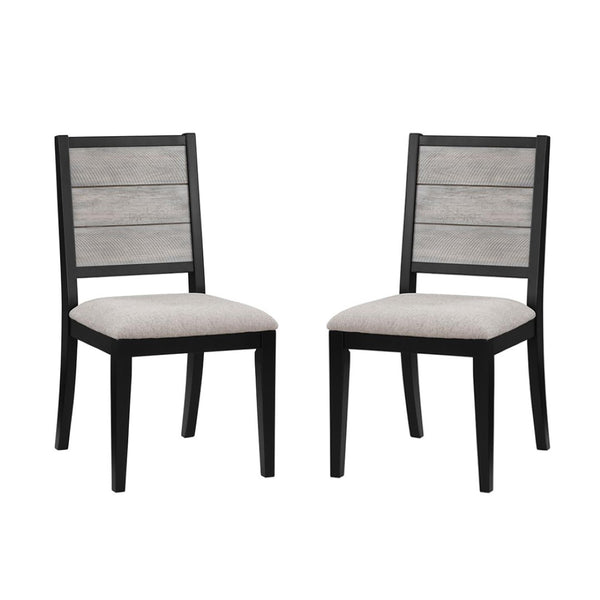 English Elm Set Of 2 Stylish Dining Chairs With Dove Grey Upholstered Seats For Modern Comfort & Versatility B016P227318-GIGA