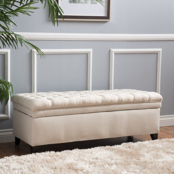 English Elm Juliana Rectangular Storage Ottoman Upholstered Lift Top for Living Room Seating 57741.00