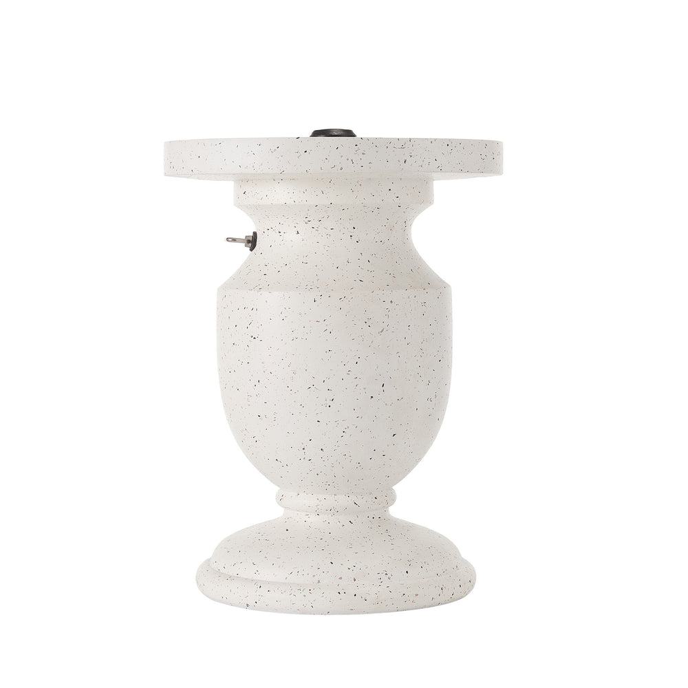 English Elm Christopher Knight Home® - MGO Speckled White Umbrella Base 24.25"H – Heavy MGO Sand-Fill Stand with Multi-Cap Fit & Tighten Knob N772P358135T