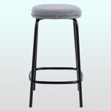 Simple Counter Stool with Upholstered Seat - Set of 2 Charcoal MUTD7DCL Walker Edison