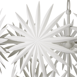 Bismarkia White Chandelier Inspired by Nature, Elegant Design with 13 Lights for Stunning Spaces