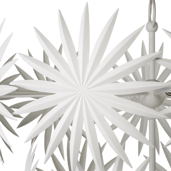 Bismarkia White Chandelier Inspired by Nature, Elegant Design with 13 Lights for Stunning Spaces