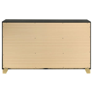 English Elm Sophia Elegant 6-Drawer Dresser With Gold Accents – Stylish Storage For Modern & Mid-Century Homes B062P353392-GIGA