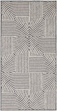 Nourison Textured Home TXH02 Machine Made Power-loomed Borderless Design Indoor Only Modern Scandinavian Rug Charcoal Ivory, Charcoal Ivory 100% Polyester 841491141519