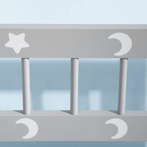 English Elm Qaba Toddler Toy Box Bench with 27.3L Storage, 110 lb Capacity, Soft-Close Lid & Safe Stay Bar, Gray W2225P229594