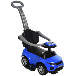 English Elm Aosom Toddler Ride on Push Car with Horn Music Steering Wheel and Secure Guardrail W2225P229755