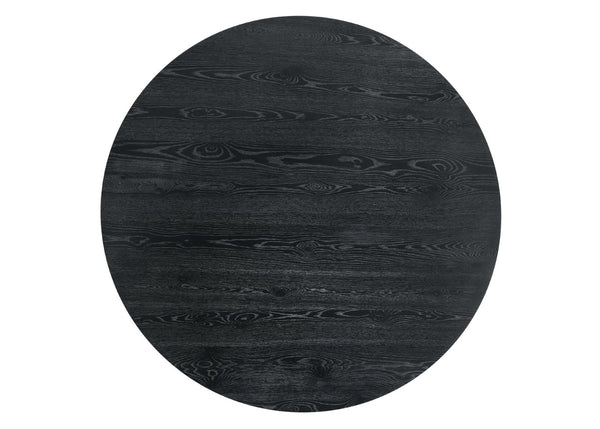 English Elm Adn01802-1 Round Oak Veneer Dining Table Top Matte Black Modern Transitional B2726P250490