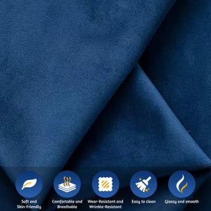 English Elm Chesterfield 3-In-1 Convertible Sofa Bed - Plush Velvet Sleeper With Ottoman & Tufted Design, Blue W1885S00175