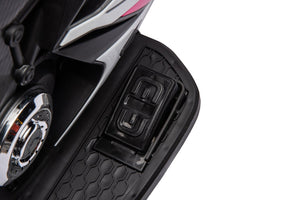 English Elm 6v Kids Ride on Motorcycle with Led Wheels Mp3 Player and Sport Bike Style for Toddlers Pink W1760110305