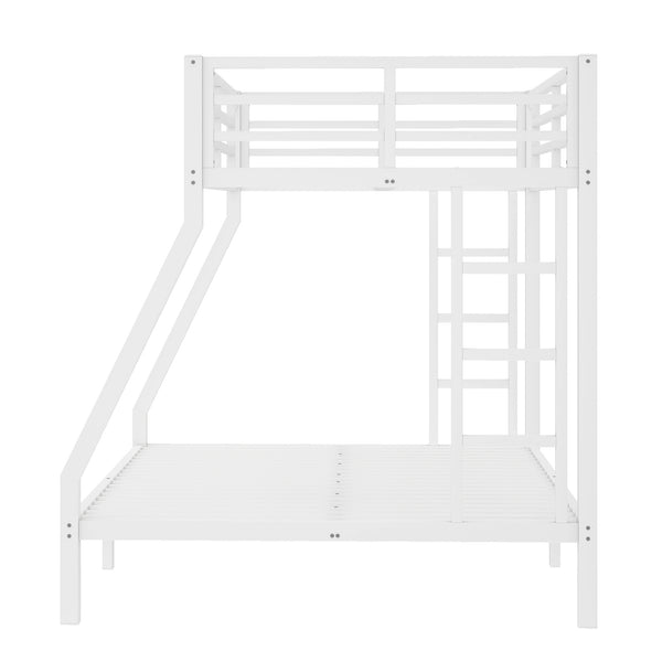 English Elm Metal Twin Over Full Bunk Bed For Teens & Adults – Durable, Space-Saving With Safety Features & Comfort W1580P336604