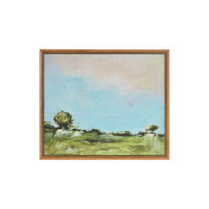 Martha Stewart Across The Plains 2 Traditional Abstract Landscape Framed Canvas Wall Art MT95C-0023 Multi