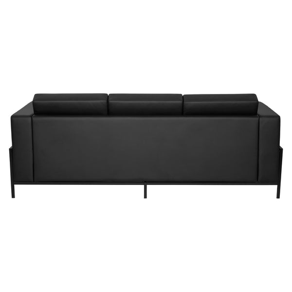OSP Home Furnishings Arctic Two Seat Faux Leather Reception Lounge Chair with Usb Charging Modern Frame Sofa ARCT53-U65