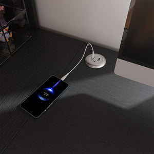 English Elm Computer Corner L-Shaped Desk with Glass Cabinets, Built-In LED, USB Ports, Keyboard Tray, Ergonomic Design Black W2699P345804