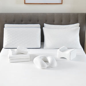 English Elm 12-piece King Sleep Bundle with Memory Foam Pillows and 300tc Cotton Sheet Set B123P290367