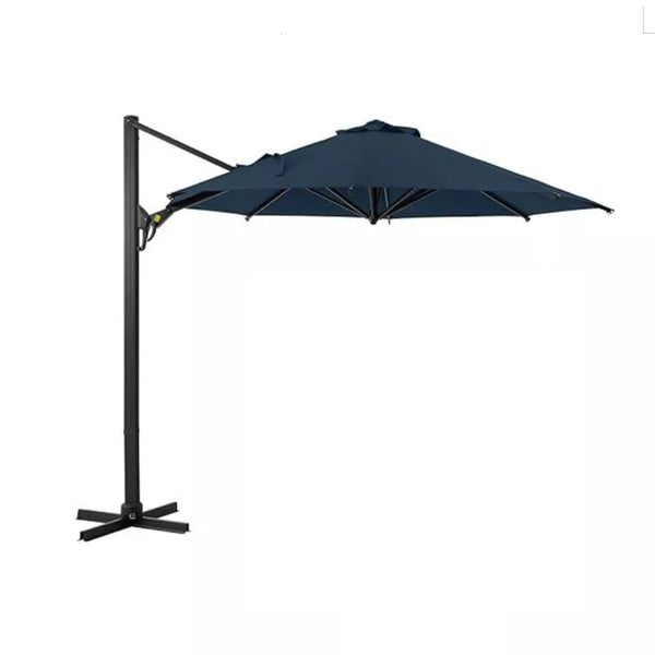 English Elm 11 Ft Cantilever Patio Umbrella Upf 50 Plus Aluminum Pole with Foot Pedal Rotation B082P454951