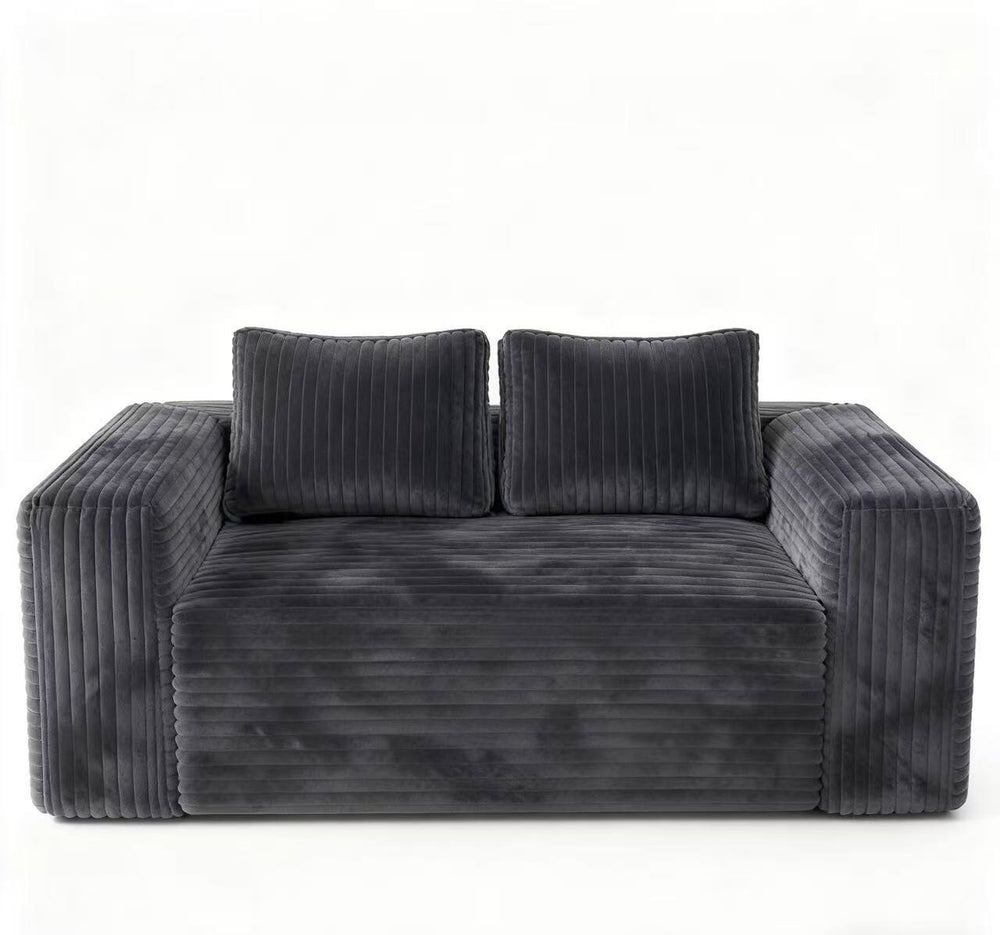 English Elm Cloud Loveseat Corduroy 2-Seater Sofa — Memory Foam Boneless Couch, No Assembly, Compact Comfort W3955P393992