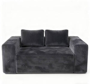 English Elm Cloud Loveseat Corduroy 2-Seater Sofa — Memory Foam Boneless Couch, No Assembly, Compact Comfort W3955P393992
