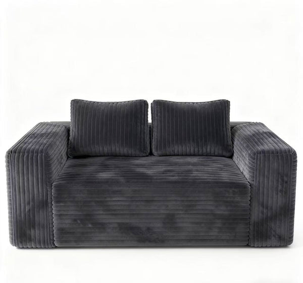 English Elm Cloud Loveseat Corduroy 2-Seater Sofa — Memory Foam Boneless Couch, No Assembly, Compact Comfort W3955P393992