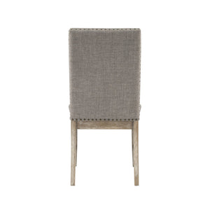 English Elm Traditional 5Pc Dining Set With Extension Leaf, Rustic Brownish Gray Finish & Comfortable Chairs B011S01479-GIGA