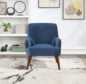 OSP Home Furnishings Chatou Chair  Midnight Blue