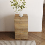 Modern MDF Coffee Table with Stylish Design, Light Wood Color Texture, 12*12*19.6