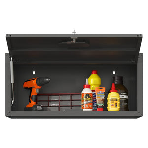 English Elm Heavy Duty Wall Mounted Steel Cabinet Locking Lift Door Garage Workshop Storage Black T2398P236482
