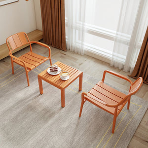 English Elm 2-Piece Pp Single-Seater Chairs & Coffee Table Set – Stylish Indoor/Outdoor Furniture, Easy Setup! W3450P323335