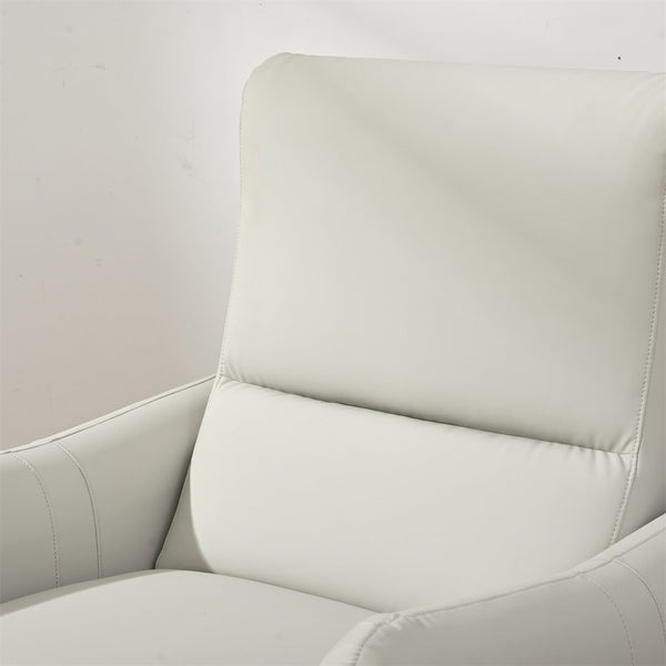 English Elm Wall Zero Wall Power Recliner Chair with Overstuffed Backrest, USB Type-C Charging Port, Space-Saving Electric Recliner for Small Rooms Light Gray W1028S00035
