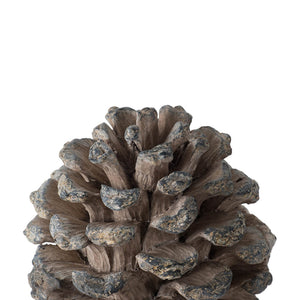 English Elm D7x10.5" Pinecone Table Decor — Handcrafted Polyresin Accent, Rustic Natural Look, 16x12x12in Stylish Centerpiece W2078P360279