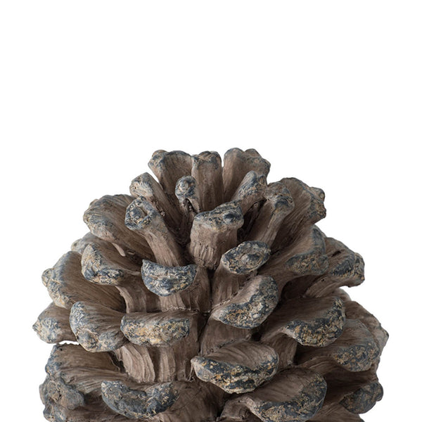 English Elm D7x10.5" Pinecone Table Decor — Handcrafted Polyresin Accent, Rustic Natural Look, 16x12x12in Stylish Centerpiece W2078P360279