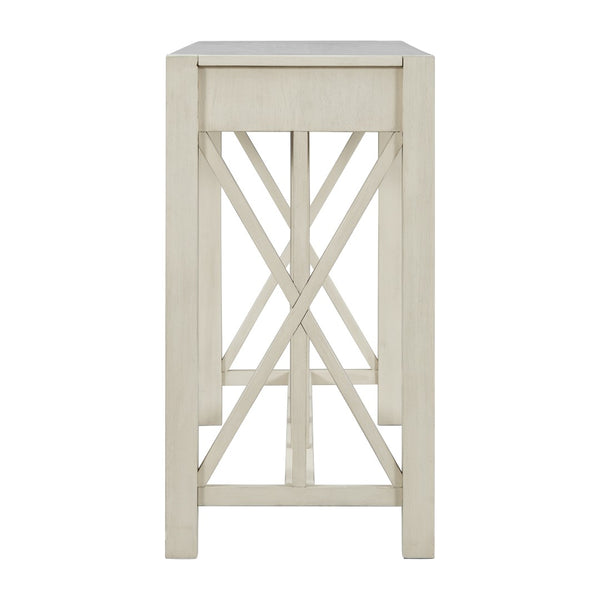 English Elm U_Style 60'' Modern Acacia Console Table With 4 Drawers & Open Shelf - Perfect For Entryways & Living Rooms N711P289747A-GIGA