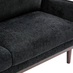 English Elm Modern Chenille Loveseat with Pocket Spring Cushions and Rubberwood Legs for Living Room N763P347228B