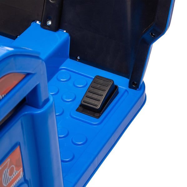 English Elm 12v Kids Electric Cargo Trike with Led Lights Wide Seat Anti-slip Wheels Toddler Ride On Blue W1578P336050