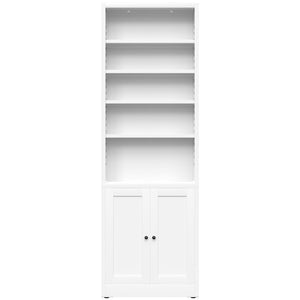 English Elm Metal Industrial Bookcase 5 Tier Open Shelves with Cabinet Door for Home Office T2398P442676