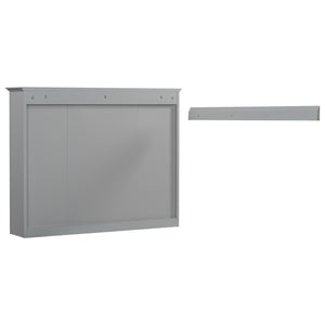 English Elm 36'' Modern Bathroom Vanity With Medicine Cabinet, Soft-Close Doors, 4 Drawers & Ceramic Sink Set SW000134AAE-1