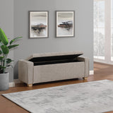 OSP Home Furnishings Bethwin Storage Bench Fog