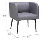 Horbat Dining Chair Gray 110064 Zuo Modern