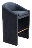 Emas Barstool Midnight Gray 109991 Zuo Modern