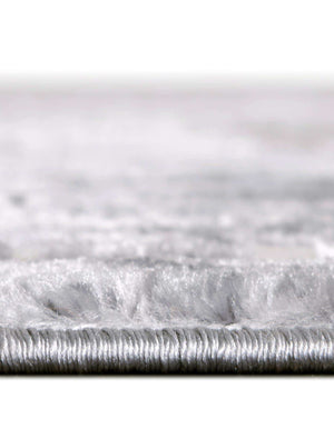 Unique Loom Aberdeen Derbyshire Machine Made Medallion Rug Gray, Navy Blue 5' 3" x 5' 3"