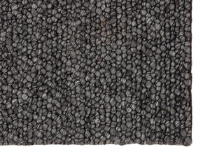 Sunpan UMEA Hand-Woven Wool-Blend Rug - Luxurious Artisanal Design for Elegant Living Spaces, 8' x 10' Black 106220