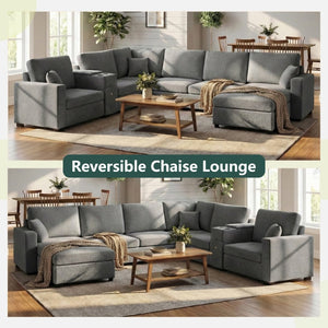 English Elm Swivel Barrel Accent Chair Chenille Tufted Round Club Seat for Living Room Lounge Grey N719S002350E