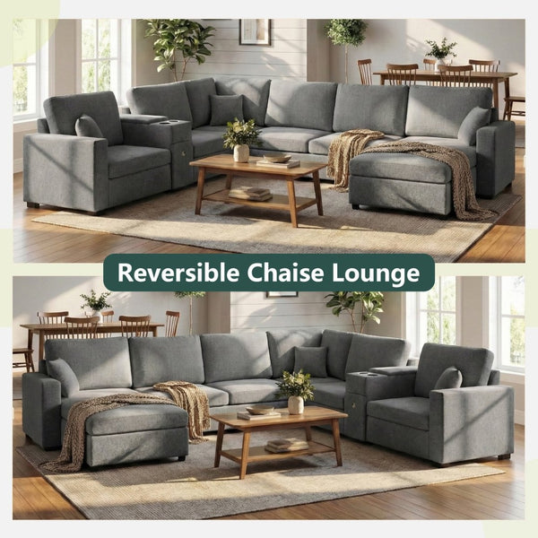 English Elm Swivel Barrel Accent Chair Chenille Tufted Round Club Seat for Living Room Lounge Grey N719S002350E