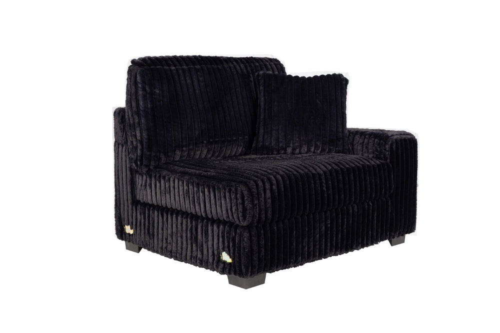 English Elm Contemporary Jumbo Corduroy Modular Chair with Built-in Cup Holder and Usb Port B011P435302