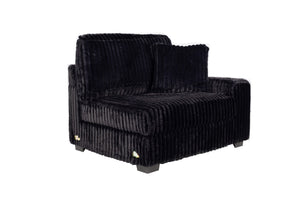 English Elm Contemporary Jumbo Corduroy Modular Chair with Built-in Cup Holder and Usb Port B011P435302