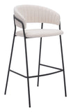 Josephine Barstool - Set of 2 Cream 109673 Zuo Modern